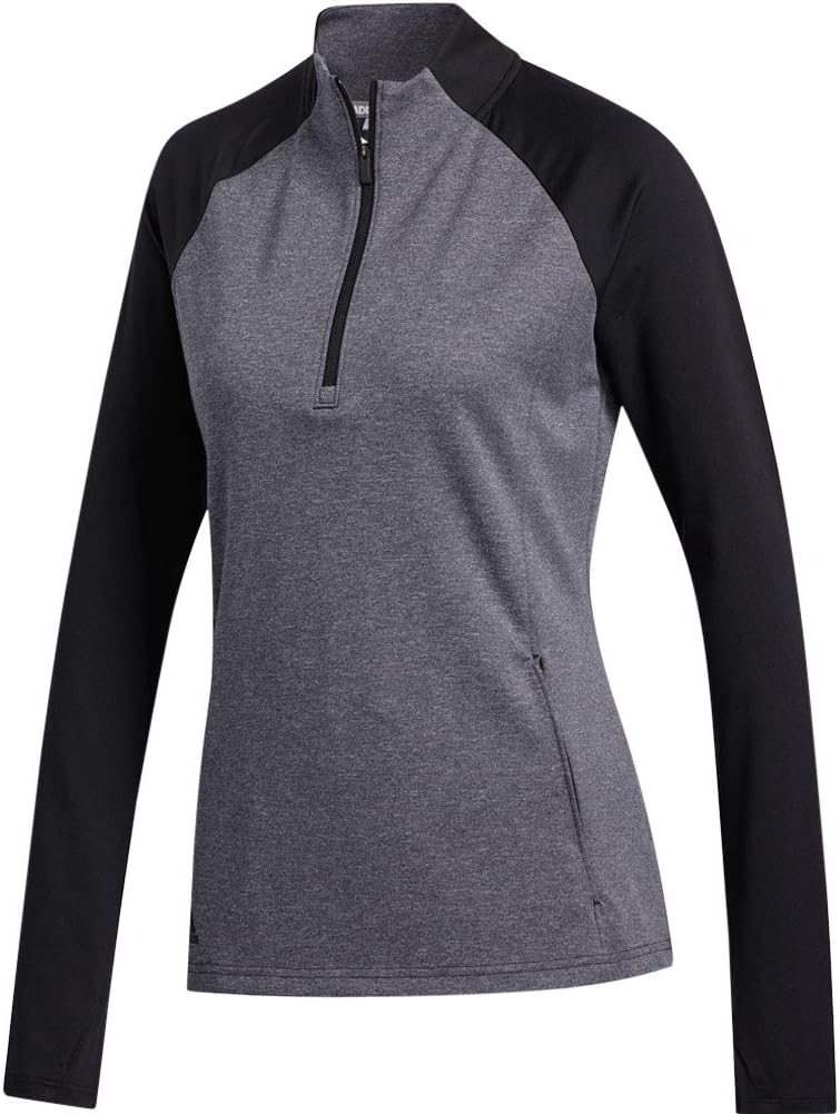 adidas Golf Heathered Half Zip Layer