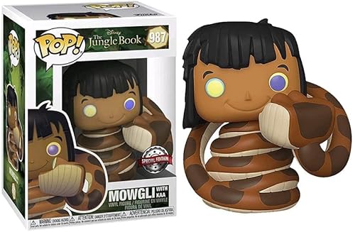 Miniatura 4 de Funko Pop! The Jungle Book Mowgli con figura de vinilo Kaa Edición especial exclusiva