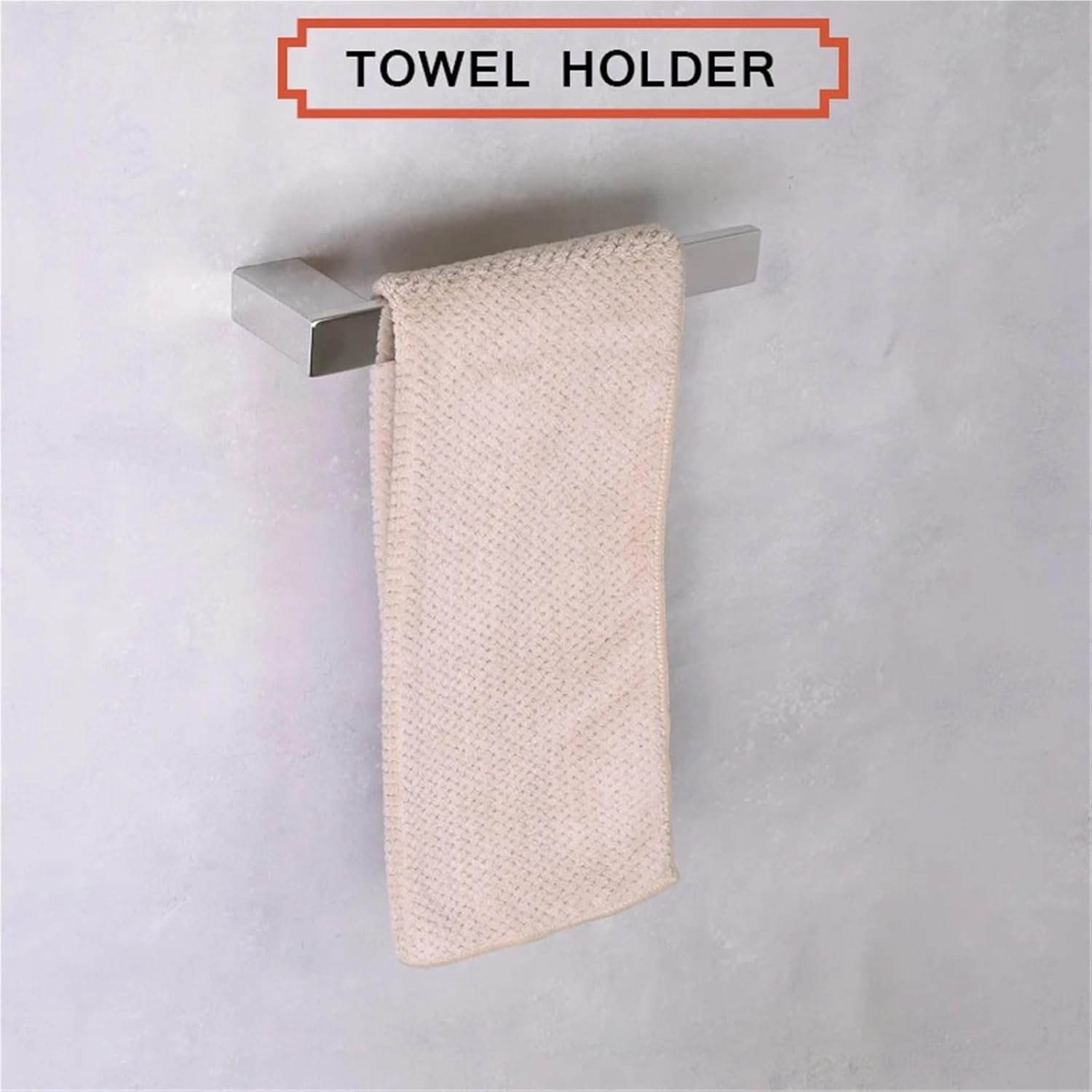 Chrome Glass Toothbrush Holder Paper Rack Robe Hook Shelf Soap Dish Toilet Square Bathroom Accessories(Toothbrush Holder)