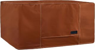 NettyPro Fire Pit Cover Rectangular 52 inch Waterproof Heavy Duty Rectangle Fire Table Cover for Outdoor Gas Propane Firepit Table, Brown