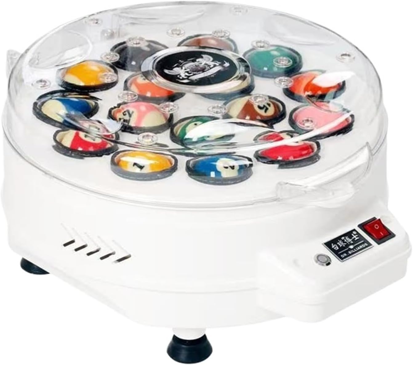 Automatic Pool Ball Cleaner & Polisher Machine - Electronic Cleaning System for 16 Billiard & Snooker Balls, Compatible with American Pool Tables