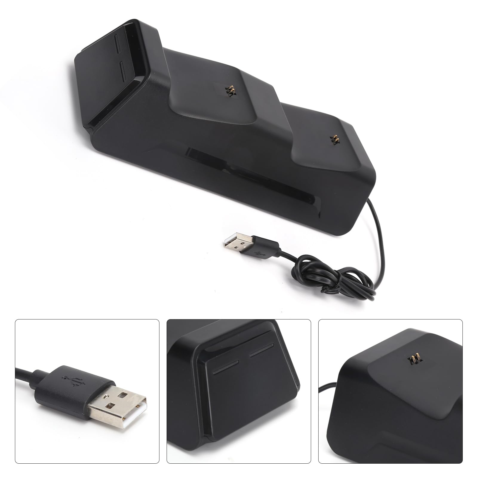 Cargador Dual para Mando con Batería de 20 Horas de Duración para Series X/S, Material ABS, Estación de Carga Portátil para Jugadores