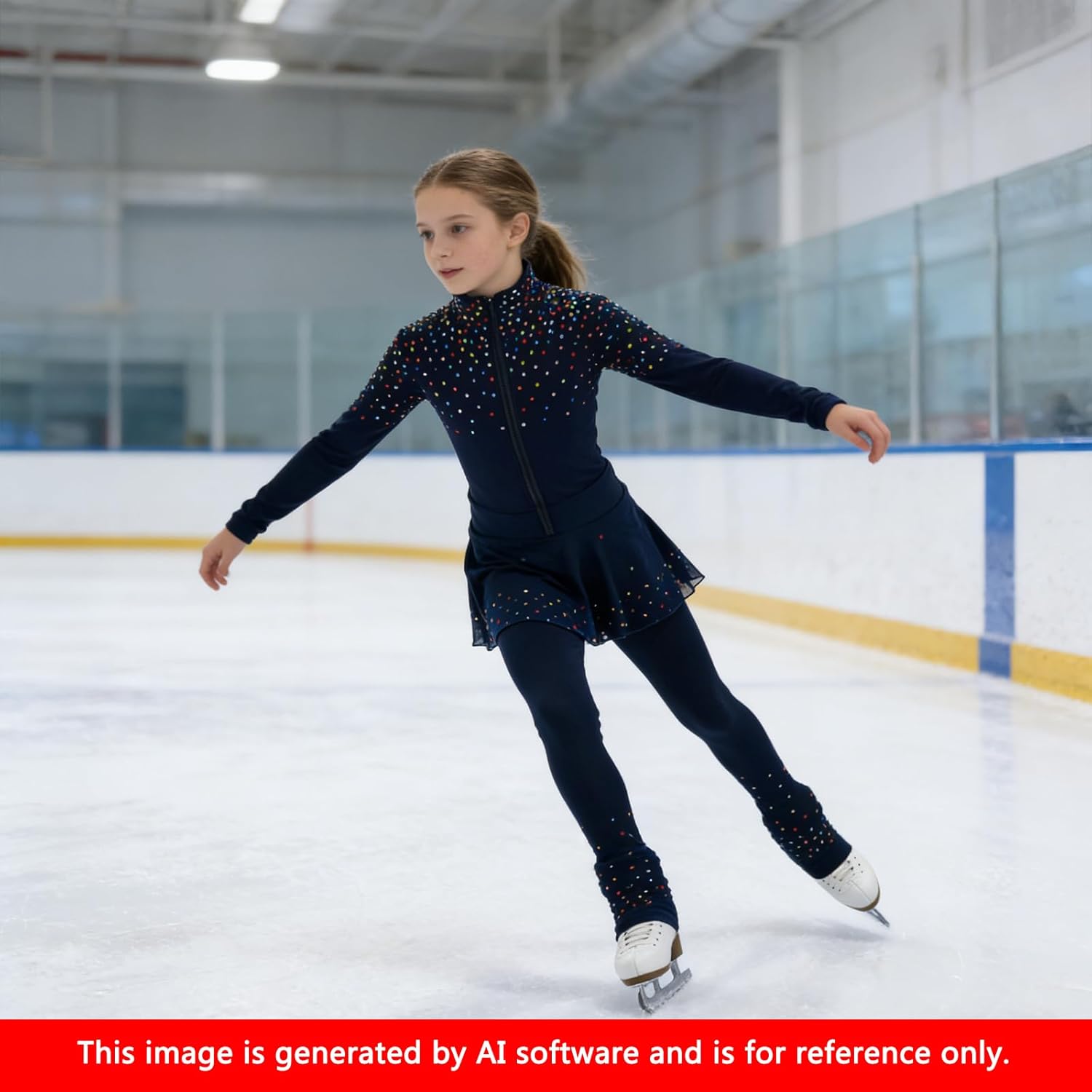 LIUHUO Figure Ice Skating Training Pants Jackets Girls Womens Fleece Shiny Colored Diamond Girl Comfortable Warm Tracksuit