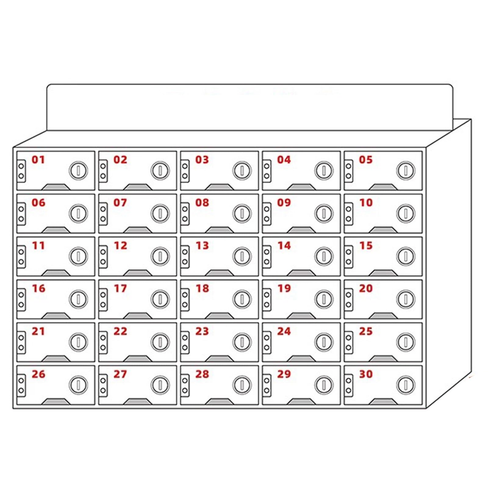 Secure Mobile Phone Storage Locker - 30 Compartment nizer for Schools Offices & Conference Rooms - Efficient Device Protection & nization Solutions
