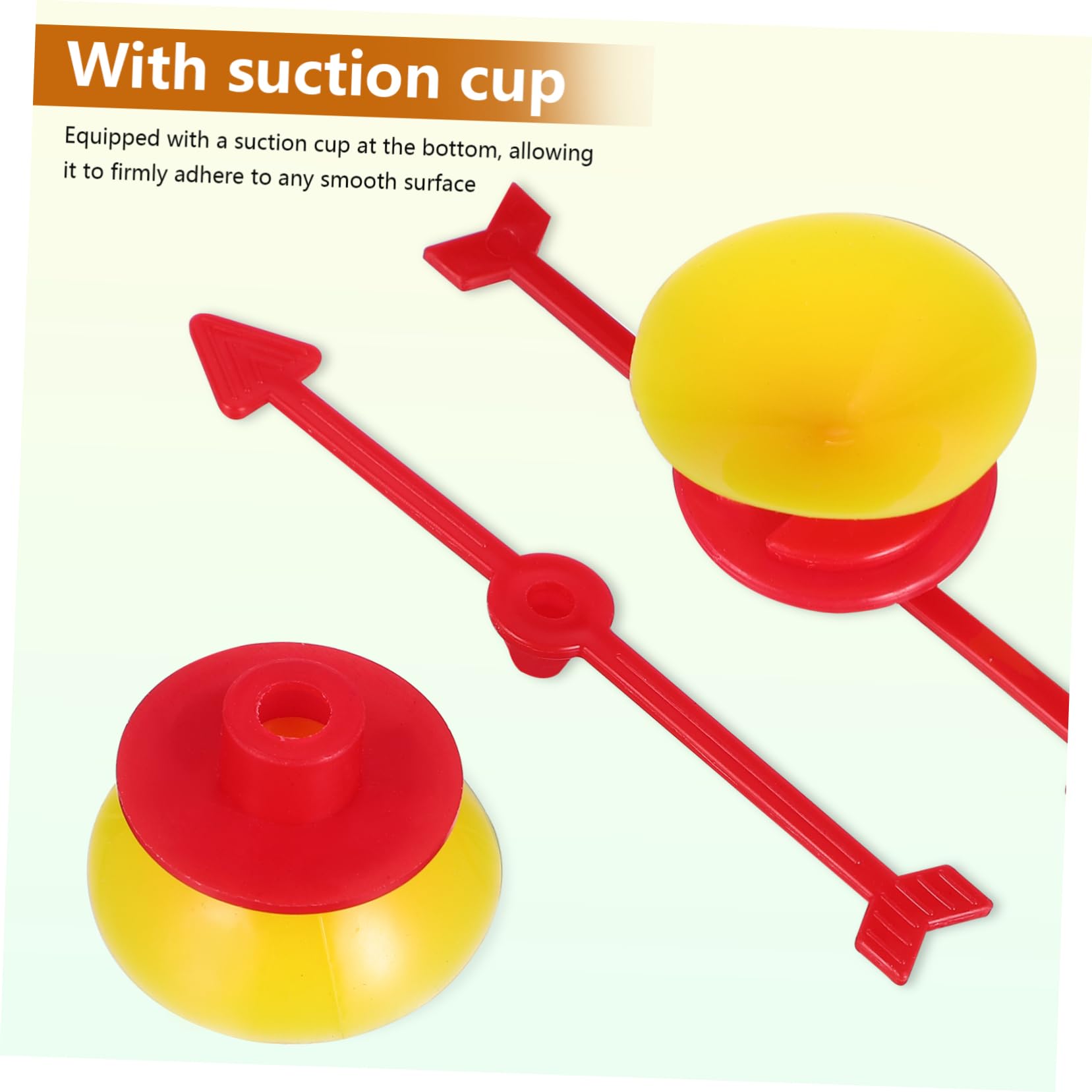 Yardwe 25 Pcs Game with Suction Cups Vibrant Plastic Rotating Arrows for Fun Games Compact for Travel Parties Eye Catching