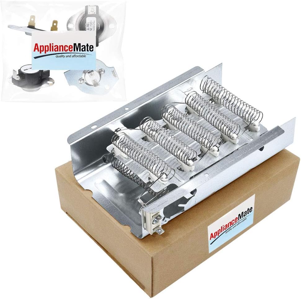 279838 Dryer Heating Element 3977767 3392519 Thermostat Fuse Kit 3387134 3977393 Heating Element Appliance Dryer Part Replacement 4531017 4617547 : Appliances