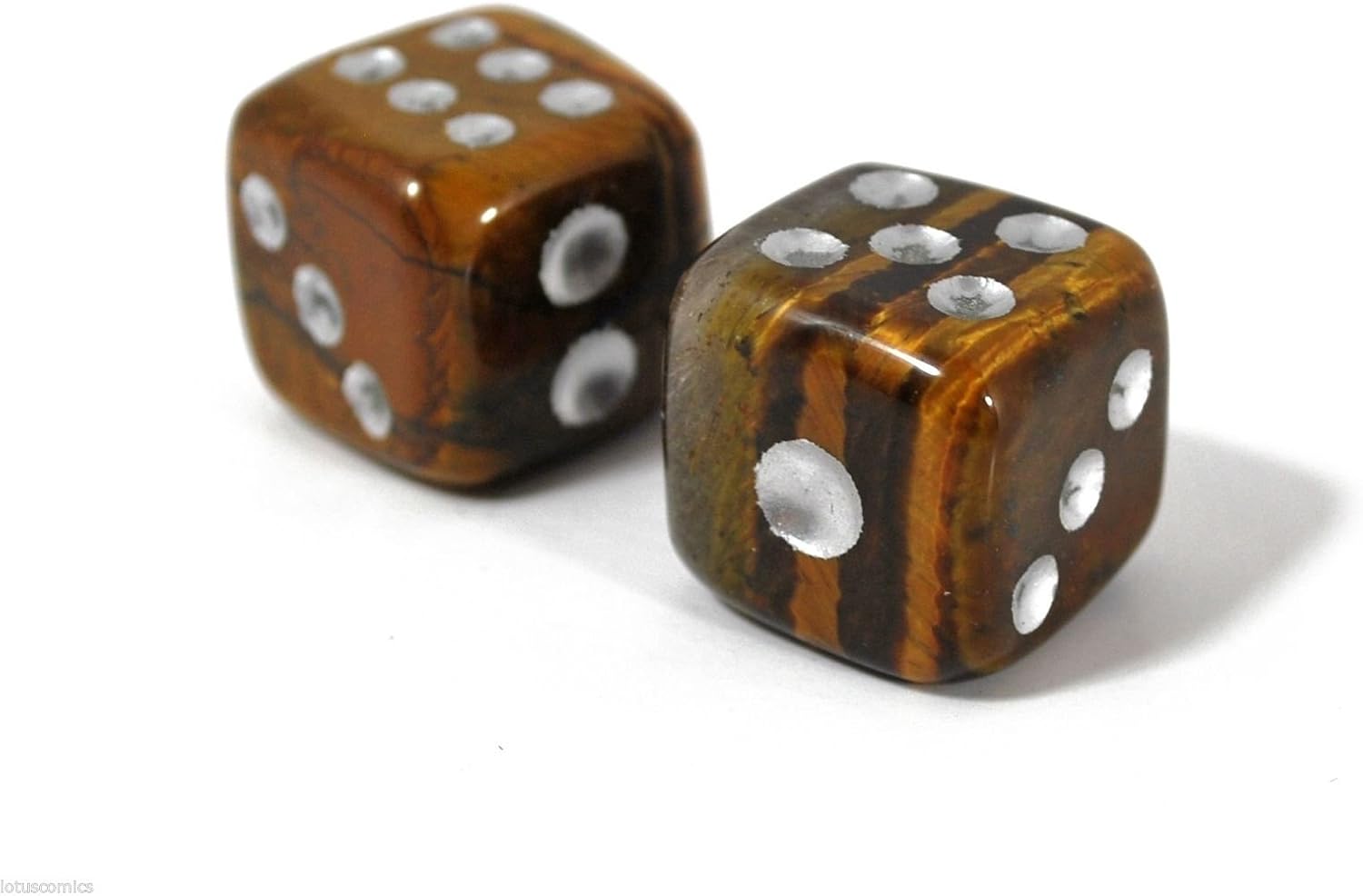 Natural Hand Carved Gemstone Dices, 15mm/0.59in, 6 Sided, Amethyst