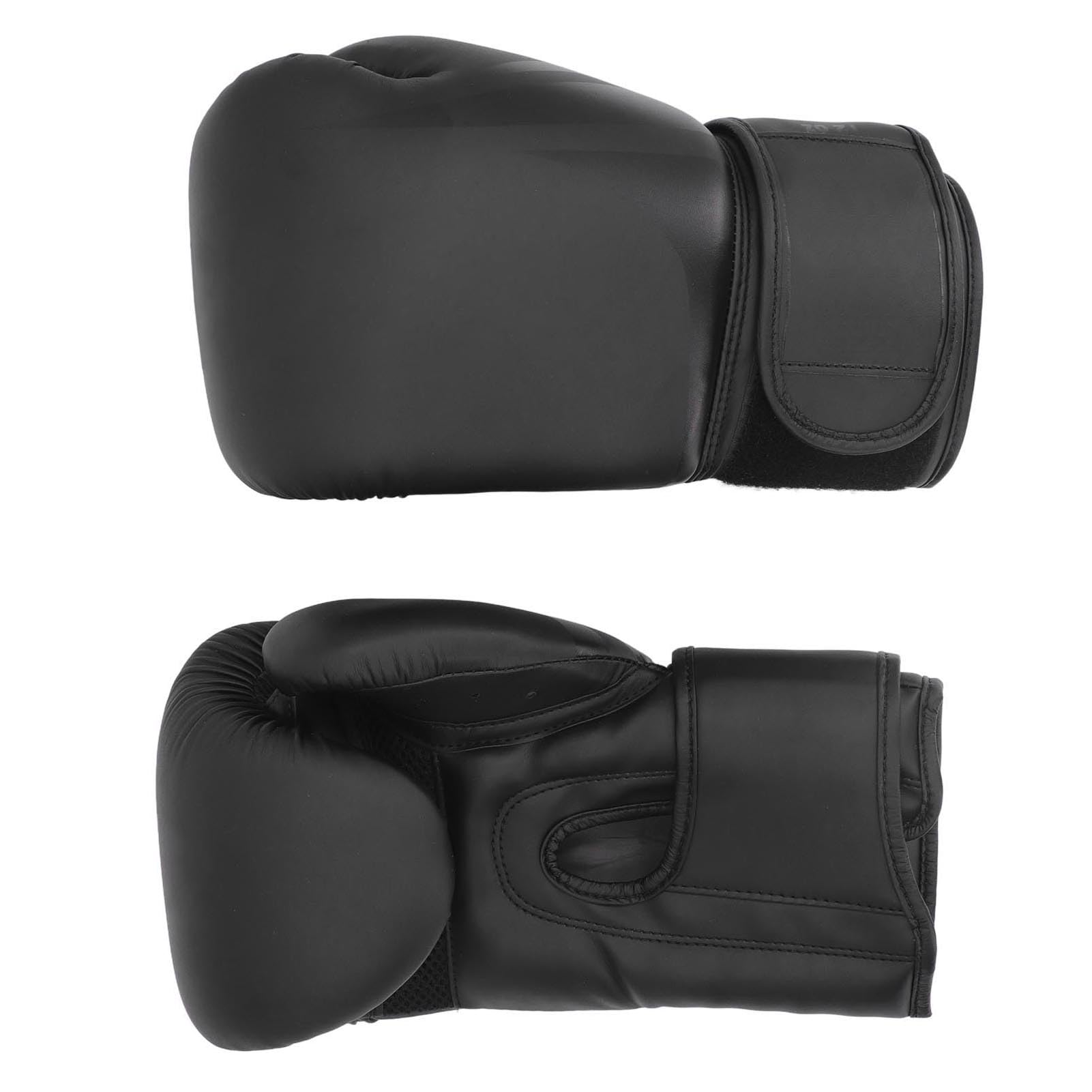 EMUKOEP Guantoni da Boxe Traspiranti Regolabili Durevoli in PU Satinato da 12 Once per Allenamento e Allenamento