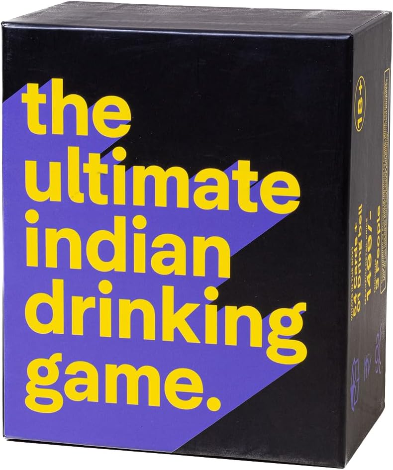 The Ultimate Indian Drinking Game - India's #1 House Party Game for Friends Adult | Truth Or Dare Cards | Perfect for Birthday, Bachelor & Gifts for Friends (Multicolour, 55 Cards)