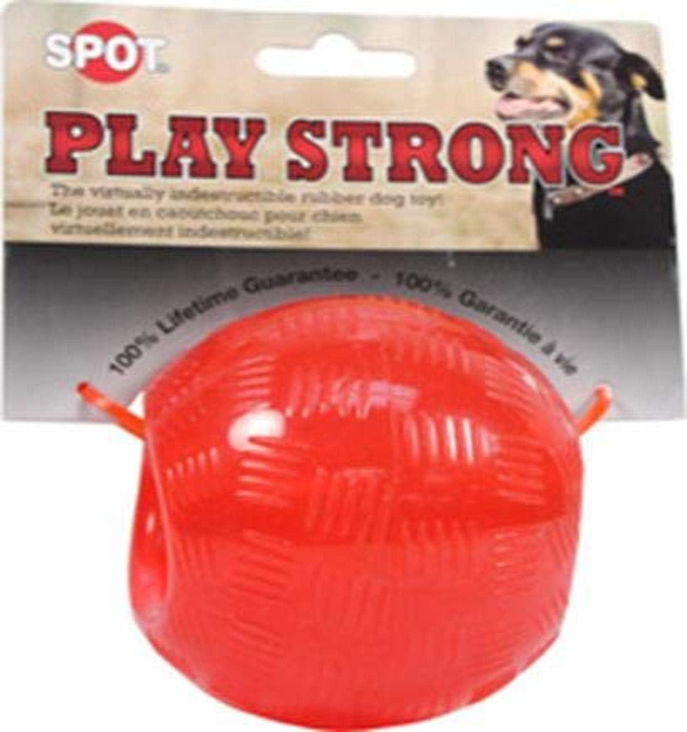 Ethical Pets SPOT Play Strong Bones Chew Toys and Ball Toys for Dogs – Great for Aggressive Chewers and Puppies – Ball – Large
