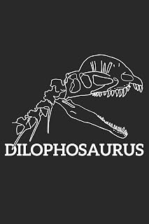 Eikland - Notes: Dinosaurier Skelett Fossil Dilophosaurus - Notizbuch 15,24 x 22,86 kariert (German Edition)