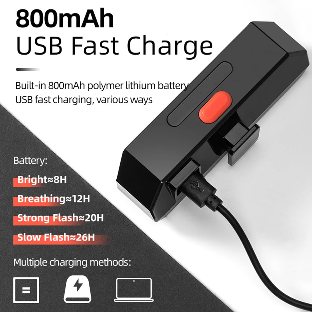 Bike Tail Light Cycling USB Torcia Ricaricabile Wireless Impermeabile Telecomando Luce Posteriore MTB Accessori Stradali