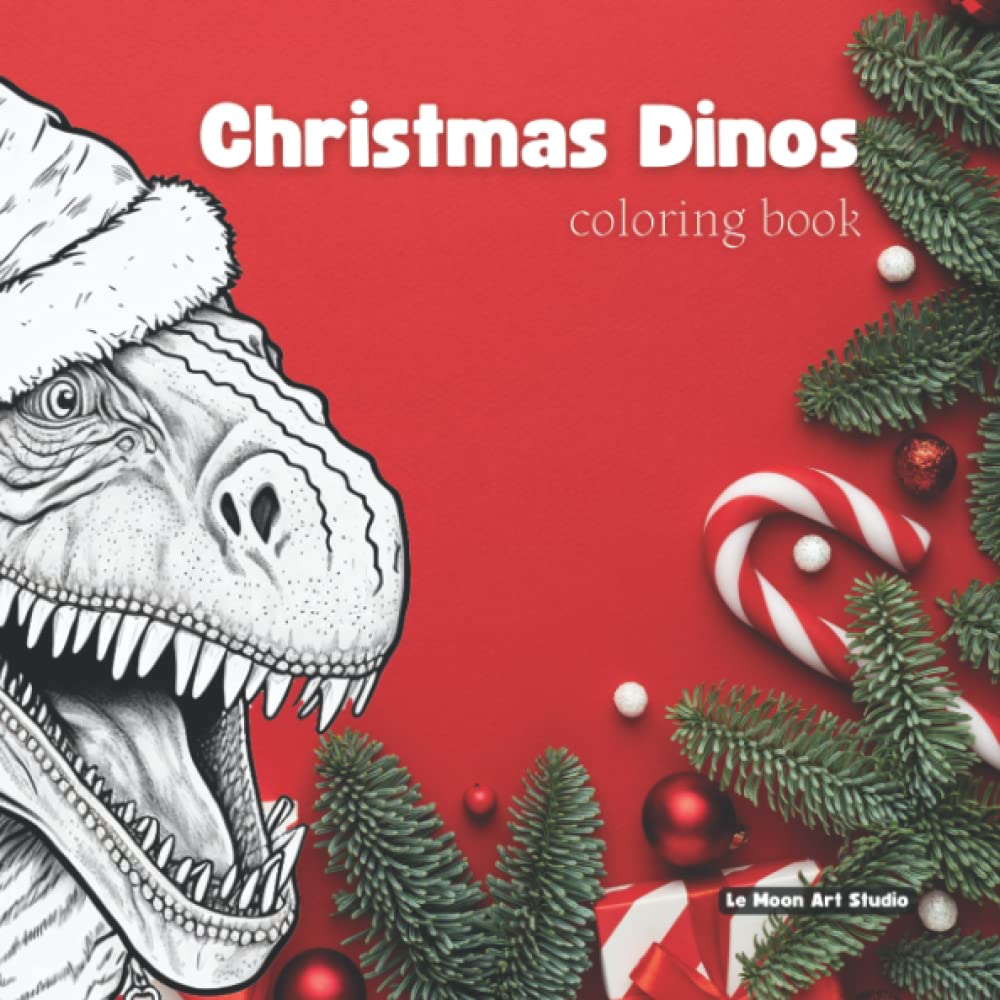 Christmas Dinos: Coloring Book