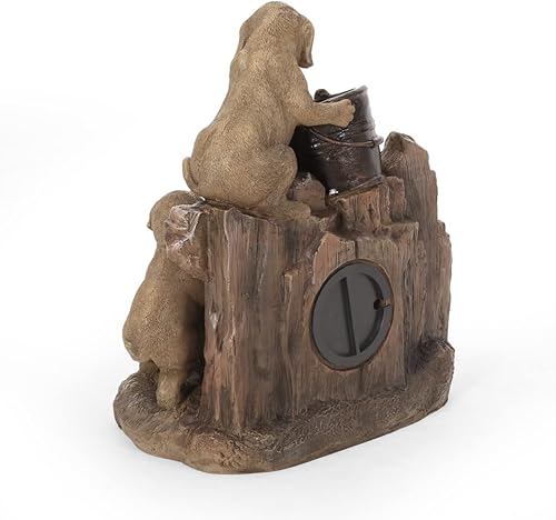 Miniatura 4 de Christopher Knight Home Fuente Dimmock para exteriores, marrón claro