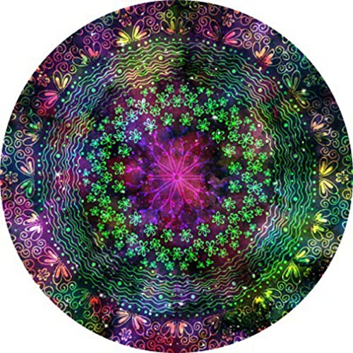 Tapete decorativo redondo 140x140 cm de poliéster