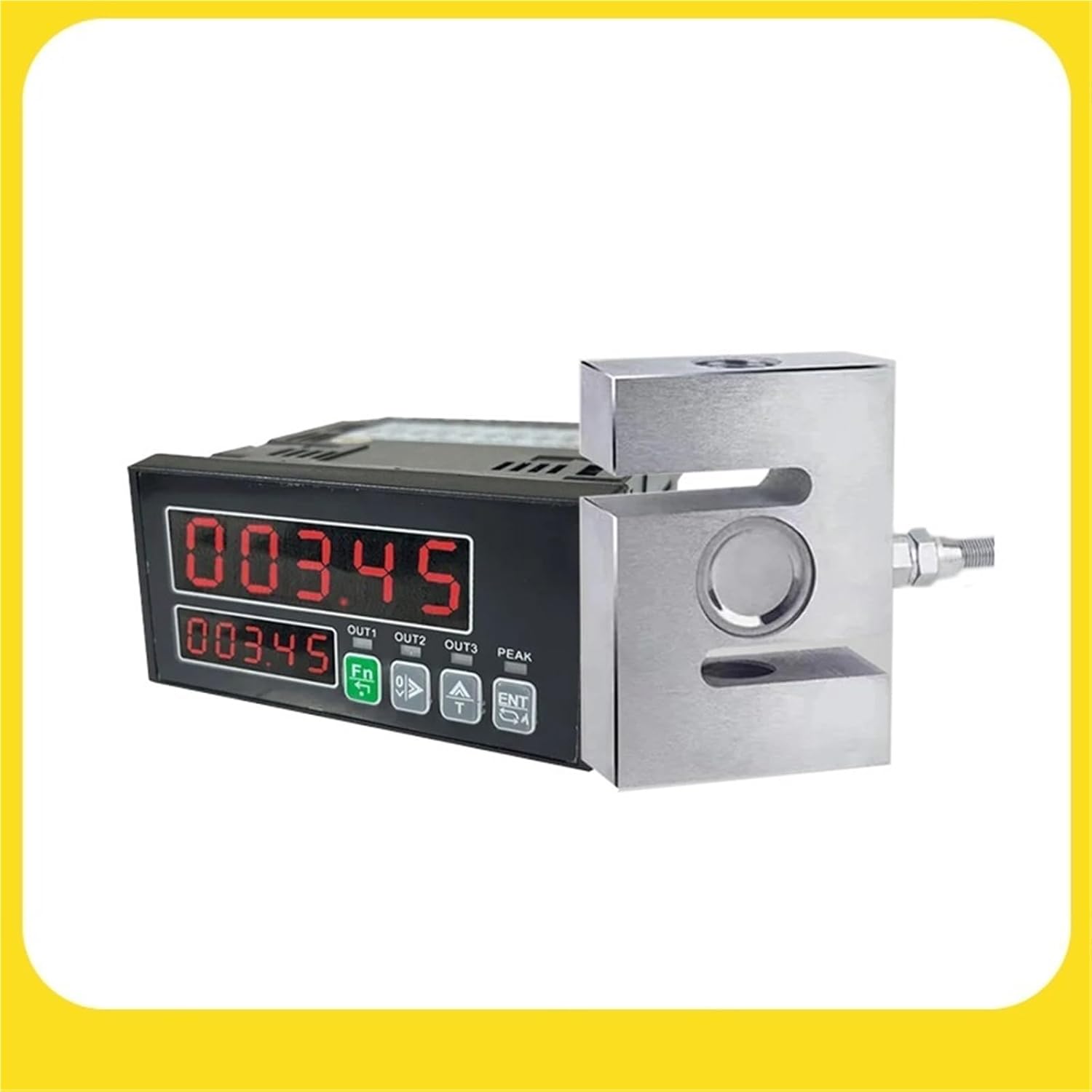 S Type Weighing Sensor +Load Cell Indicator,Weight Sensor Load Cell 10kg 20kg 30kg - 1 Ton 2T Biosensor & Display(100kg Indicator)