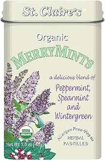 Organic Premium Peppermint Mints St.Claires Organics 1.5 oz Tin