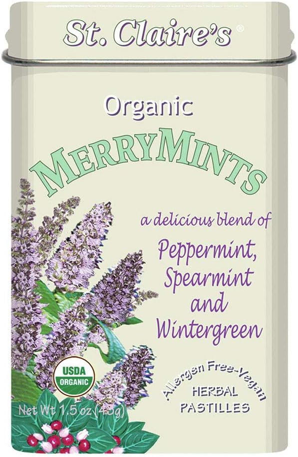 St.Claires OrganicsPremium Peppermint Mints 1.5 oz Tin