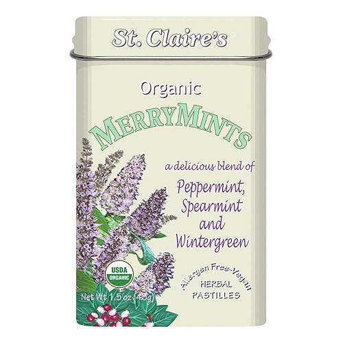Organic Premium menta menta menta St.Claires Organics 1.5 oz lata