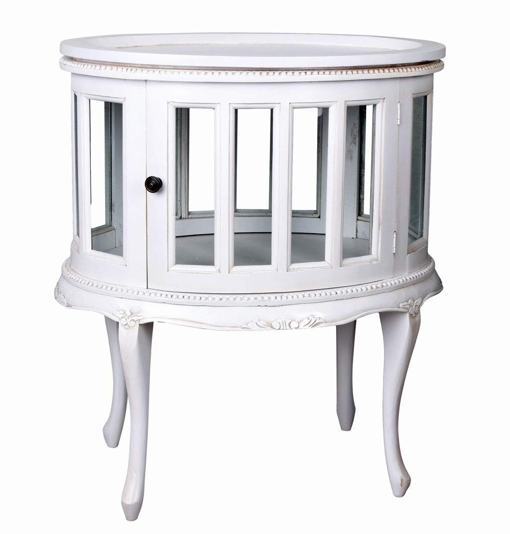 Vitrina Blanco Teevitrine Palazzo - Mueble Bar 80 Cm Madera Caoba