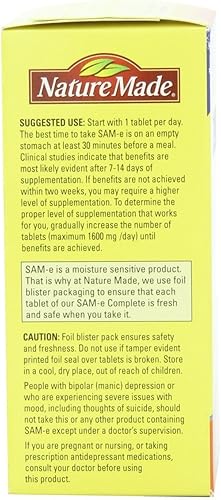 Miniatura 4 de Nature's Made Sam-e Complete 400 mg 36 comprimidos (paquete de 2)