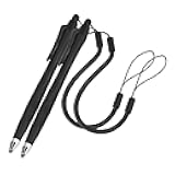 2 Pcs Portable Spring Rope Stylus Pen, Anti-Scratch with Stylus Tip Touch Pen for Touchscreen, high Sensitivity & Precision Capacitive, Stylus Pen for Drawing, Sketching and Note-Taking