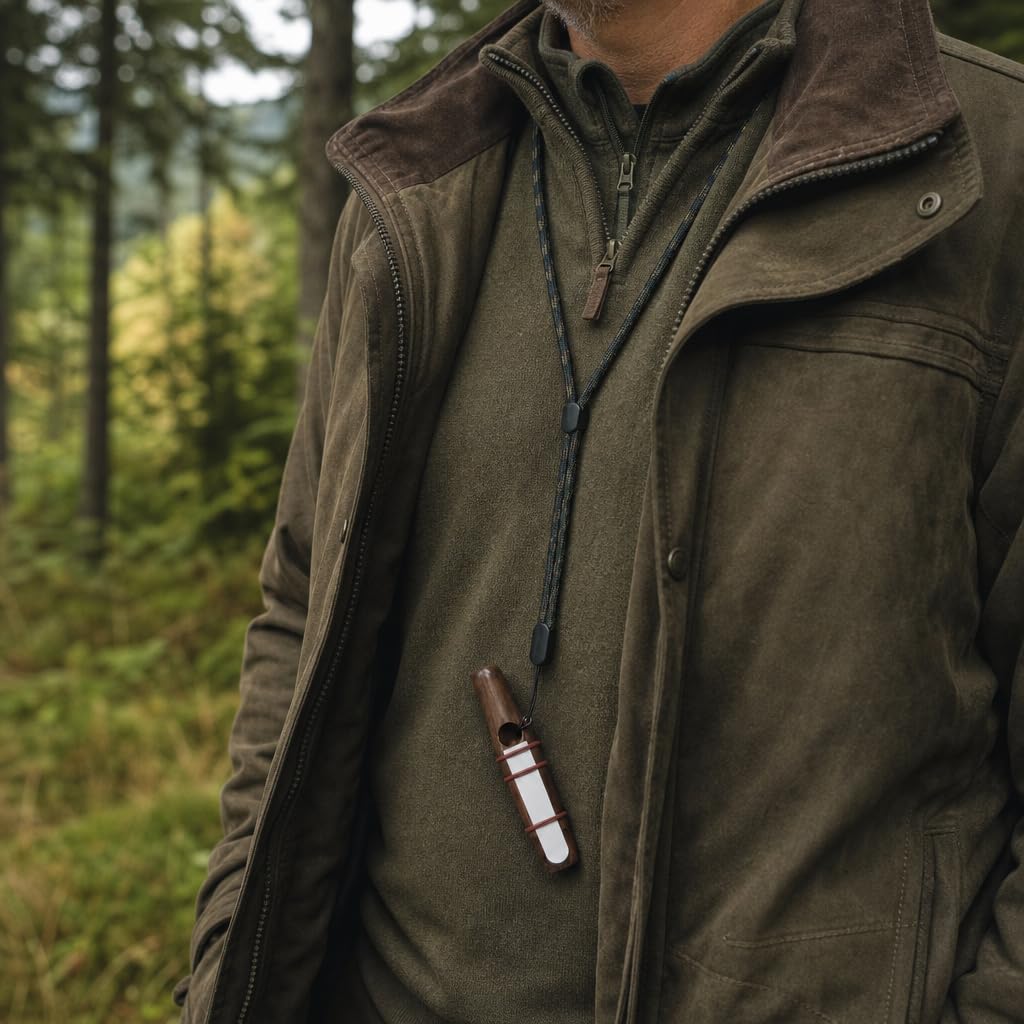 2-in-1 Rehblatter Jagd, Ricke & Kitz Lockruf mit Tonanpassung | 2-in-1 Blatter Rehwild für die Jagd. Imitiert Ricke & Kitz. Tonlage per Lippen anpassbar für naturgetreue Wildrufe.