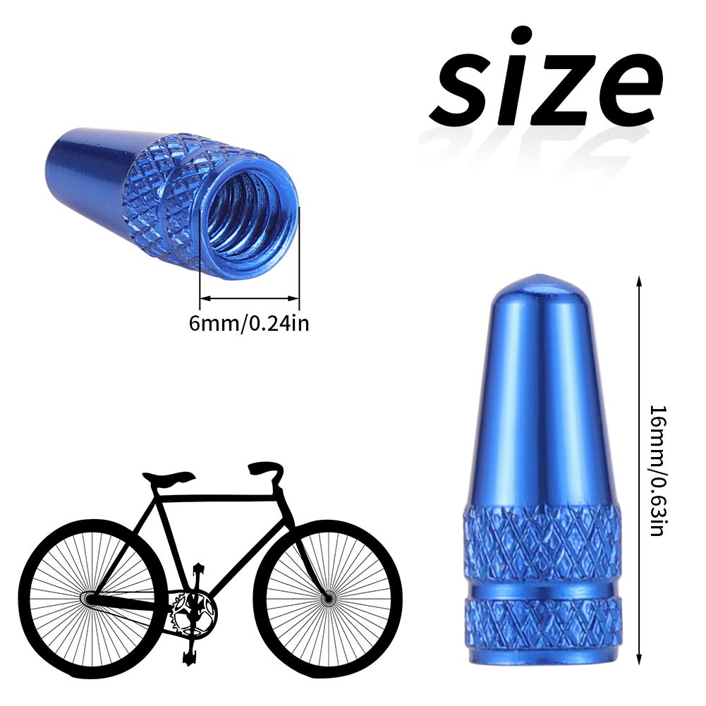 40 Pièces Bouchons Valve Presta Vélo - Aluminium Anodisé Multicolore, Capuchons Anti-Poussière Style Fusée