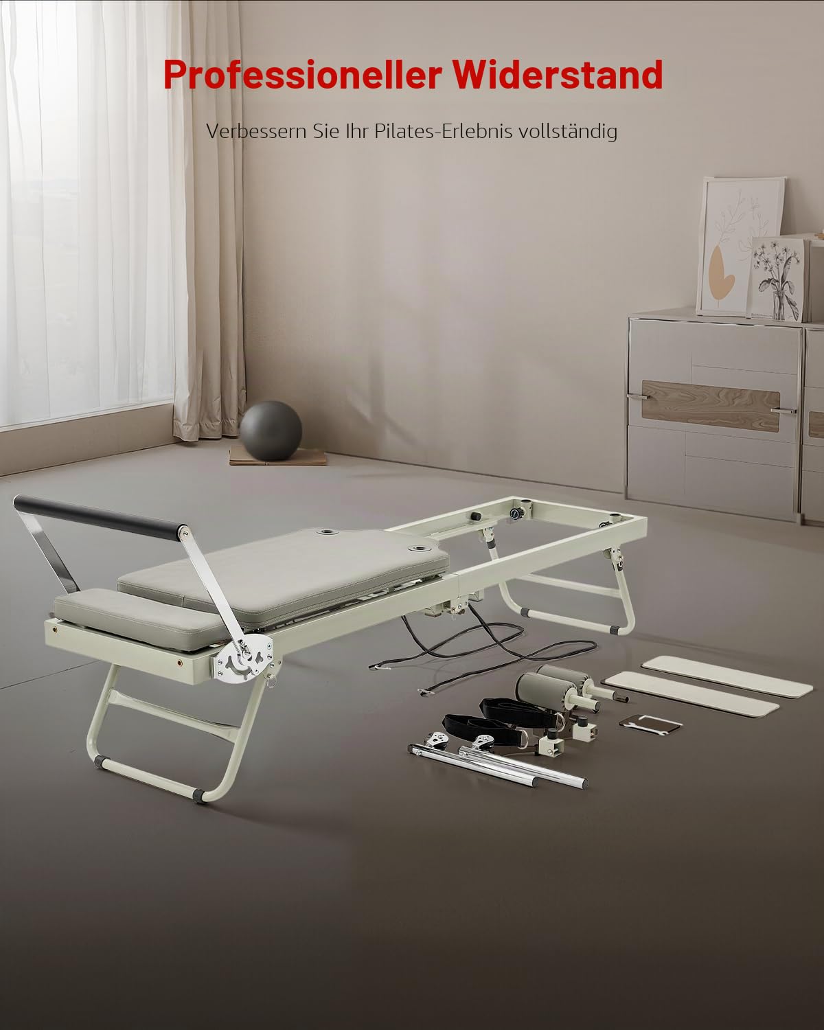 VEVOR Faltbarer Pilates Reformer Trainingsgerät