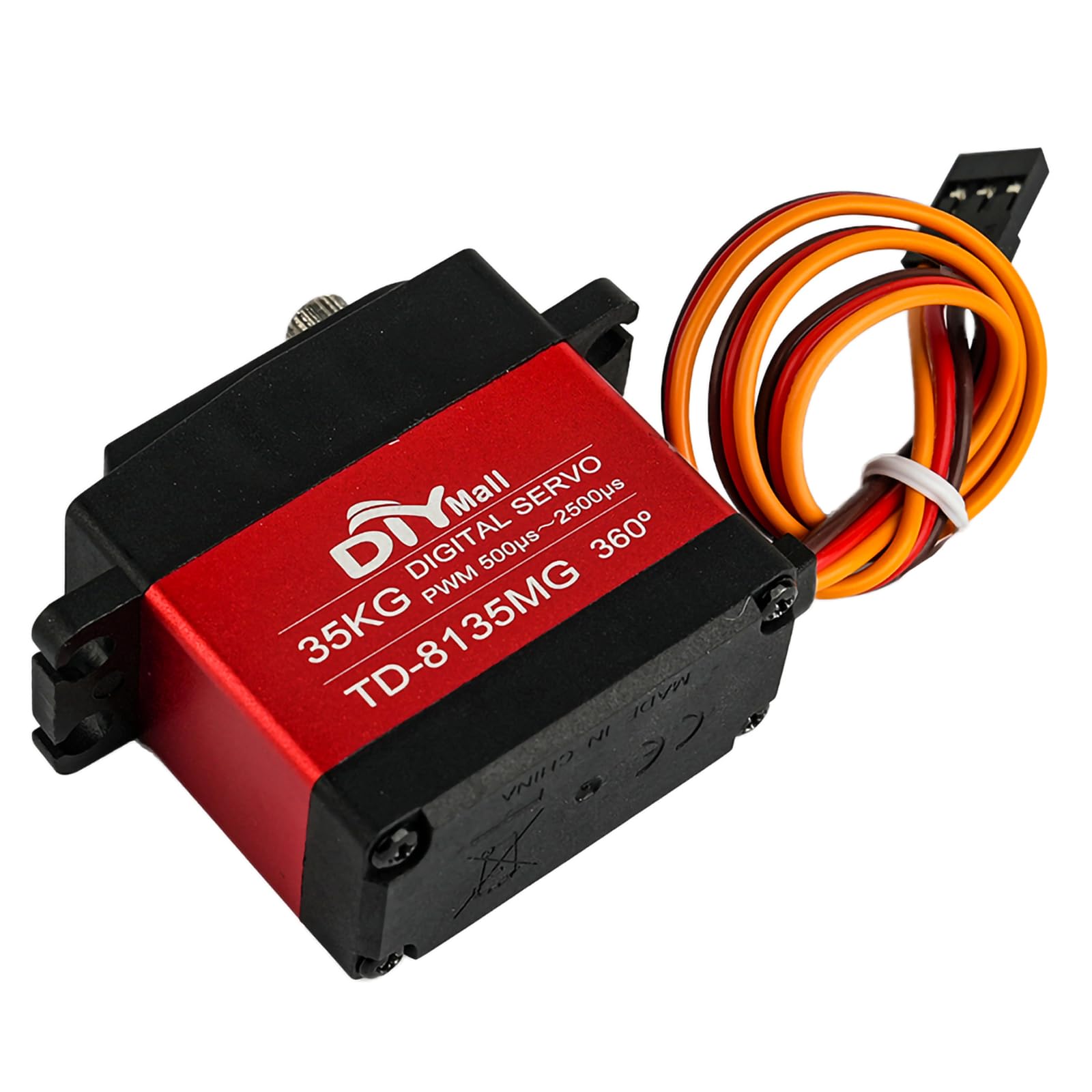 TD-8135MG digitales Servo 35kg Metall 360 Grad | Hochpräzises digitales Servo mit 35 kg Stellkraft, Metallgetriebe und 360 Grad Dauerdrehung, ideal für RC-Modelle