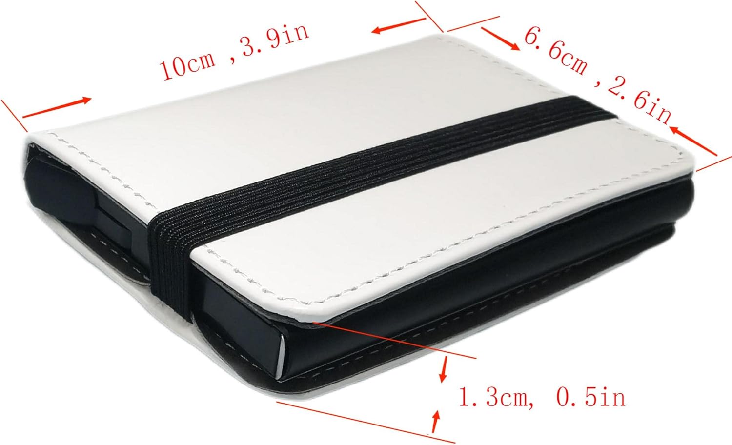 2 Pieces Sublimation Pop Up Automatic Credit Card Holder Wallet with Bill Slot, High Temperature Resistant Leather for Women Men DIY Craft (Black) - Image 3