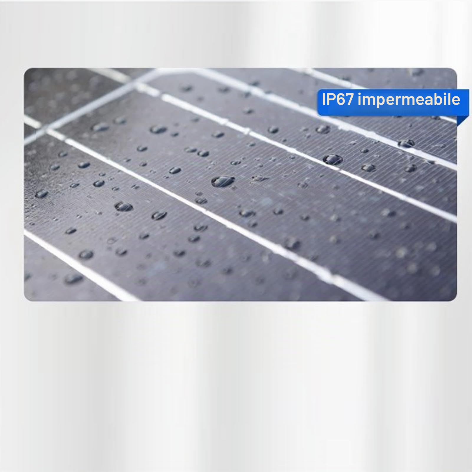 Kit di Pannello Solare 300W DC 12V 24V 50A IP67 Pannello Solare Ad Alta Prestazione Impermeabile e Controller di Carica Solare per Campeggio in Campeggio ABS 28x38 Cm