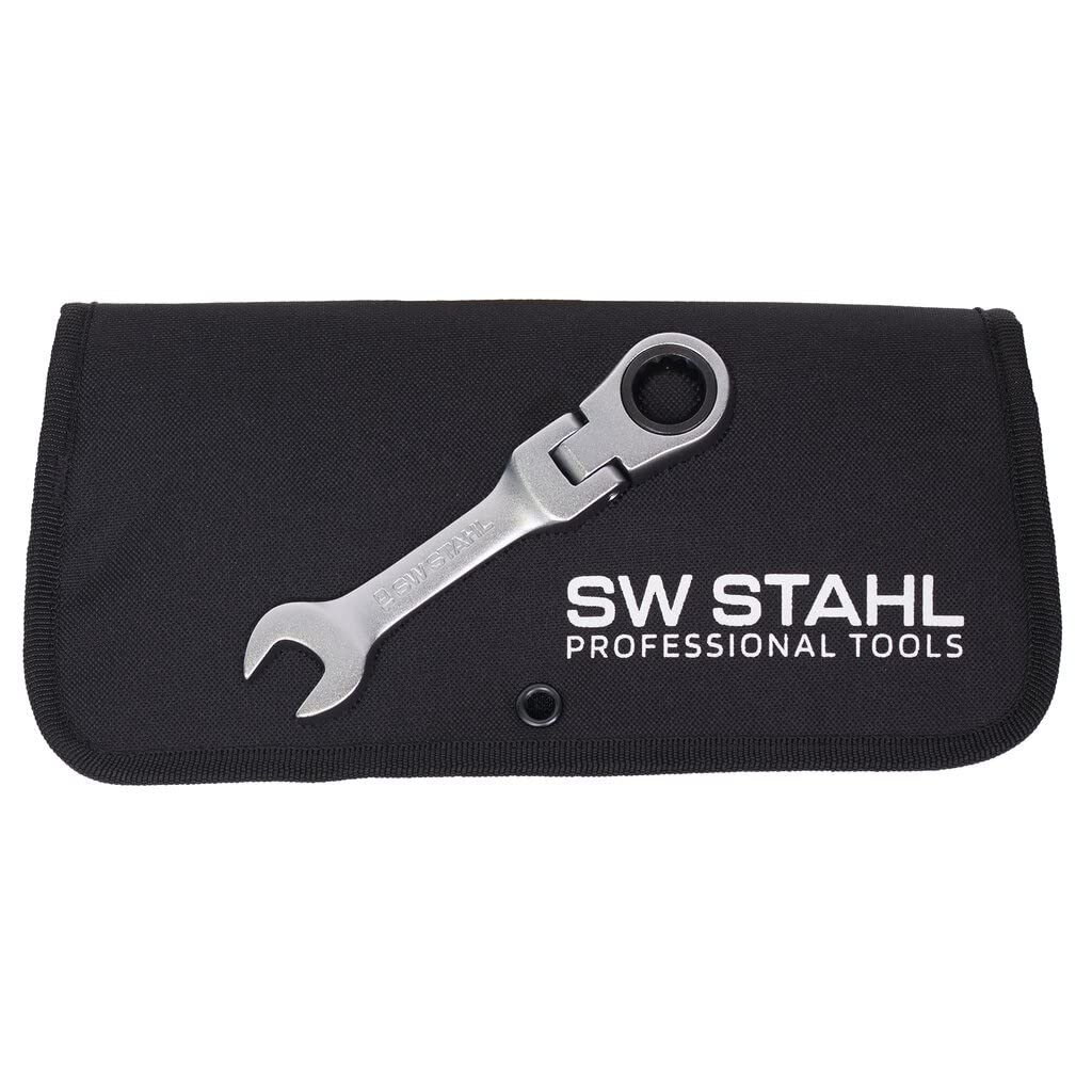 Jeu de clés mixtes à cliquet 8-19 mm articulées courtes SW-Stahl 03540L 12 pcs