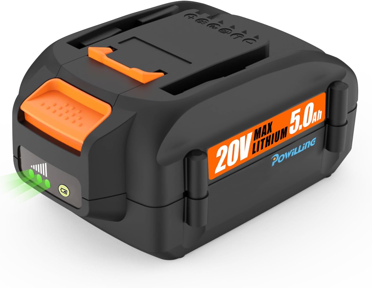 Powilling 5.0Ah 20V Replacement Battery for Worx Battery 20V WA3578 WA3575 WA3520 WA3525 WG545s