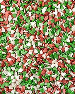 Christmas Tree Cake Decoration Sprinkles - Red, White & Green - 25g