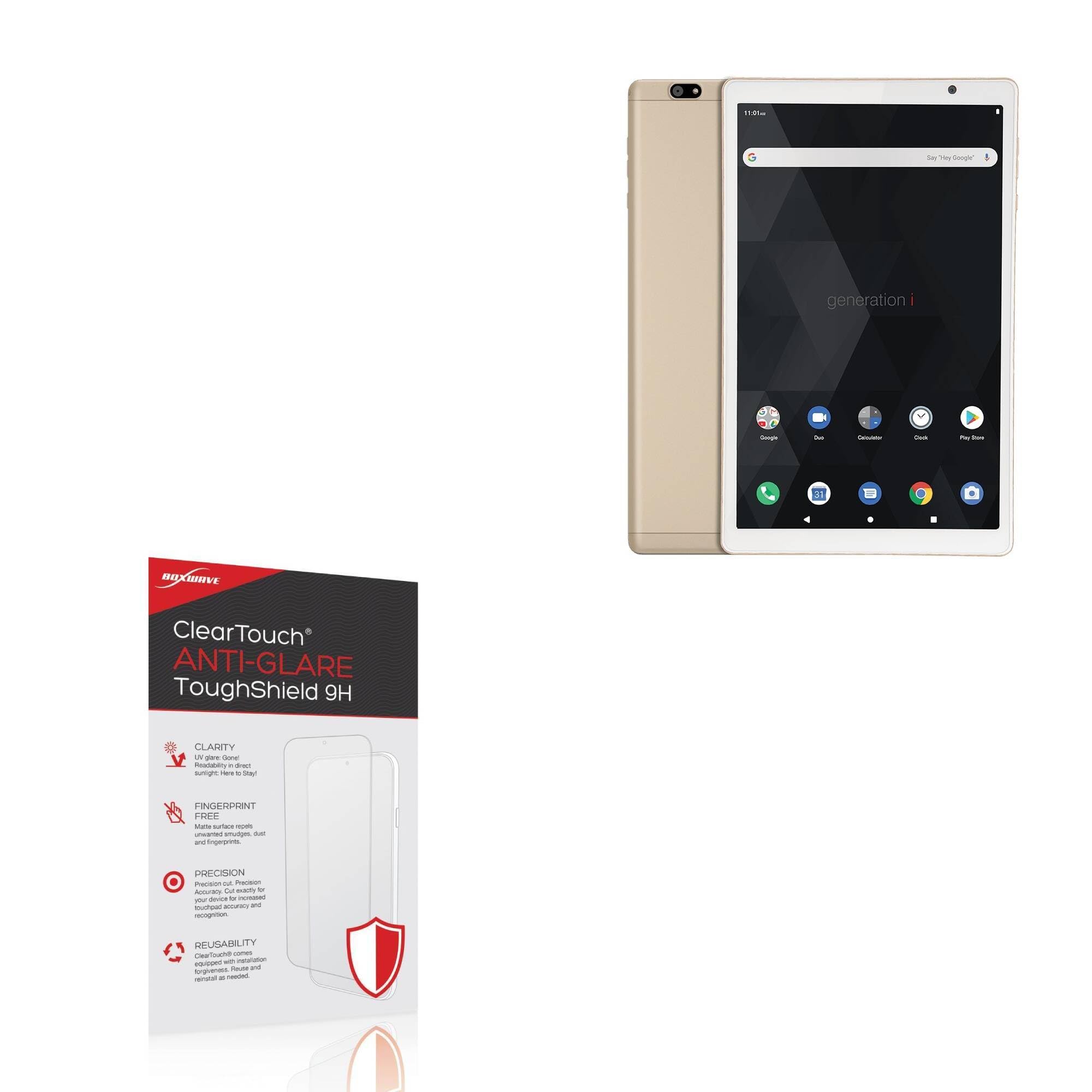 BoxWave Screen Protector Compatible With iBall iTAB BizniZ - ClearTouch Anti-Glare ToughShield 9H (2-Pack), Anti-Glare 9H Tough Flexible Film Screen Protector