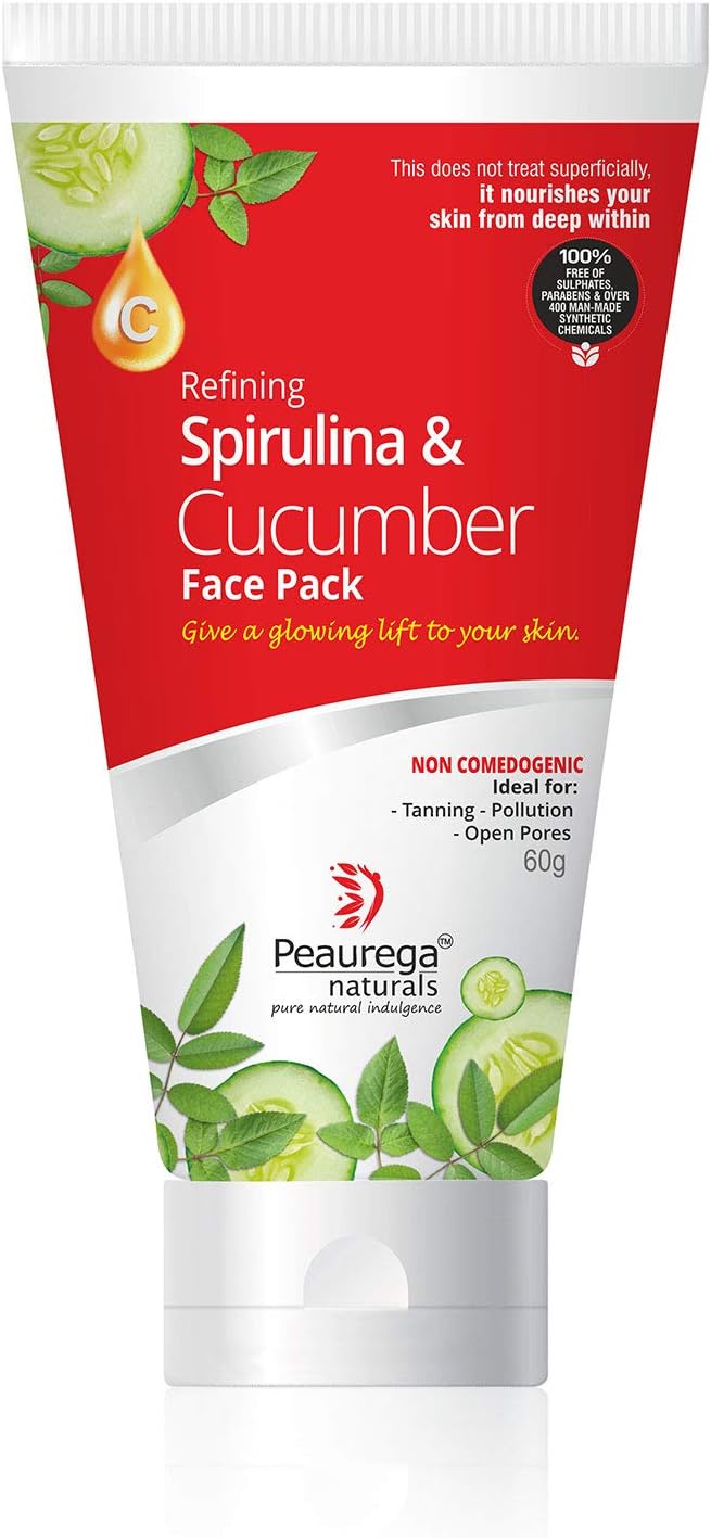 Peaurega Naturals Refining Spirulina and Cucumber Face Pack