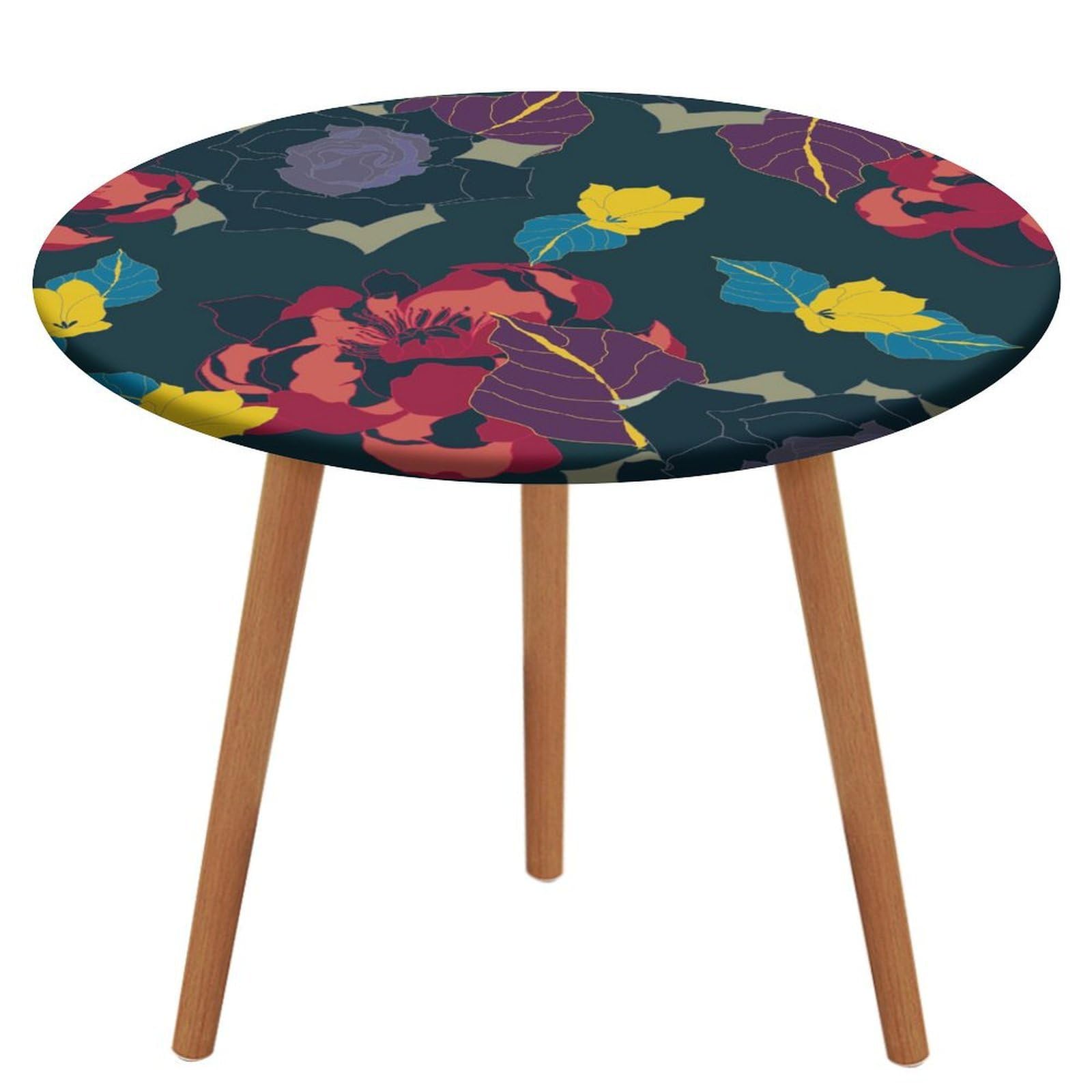 MZGFAQ Abstract Leaves Dining Table Cover Water Resistance Tablecloth For Home Restaurant Party