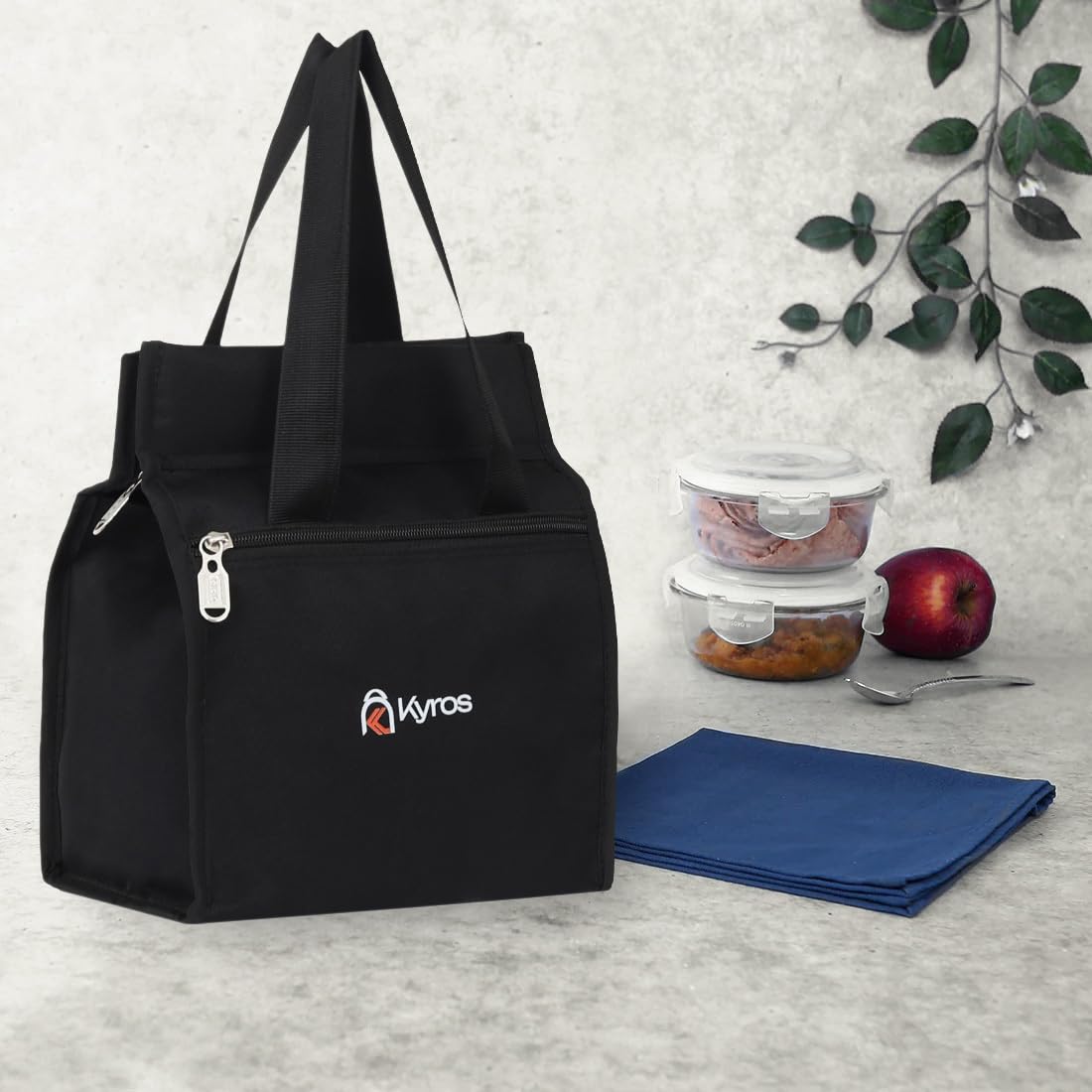 K_Y Lunch Bag Small for Office Men Women and Kids Polyester Tiffin Bags Lunch Bag Waterproof Lunch Bag (Black, 7 L) (B0CXST1S51) Amazon Price History, Amazon Price Tracker