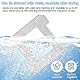 12 Stück Reinigungspads für Ecovacs Winbot W1/W1 Pro/W2/W2Pro, Reinigungstuch Ersatzteile, Mikrofaser Wischmop Waschbar, für Fensterstaubsauger, Wischtücher Wiederverwendbare