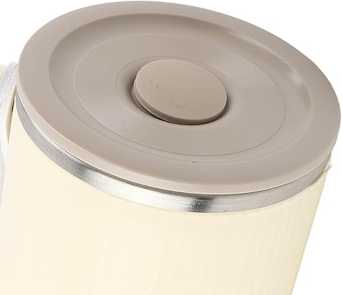 Miniatura 5 de Hervidor eléctrico de viaje, calentador de agua caliente de viaje de acero inoxidable de 13.5 fl oz, 131.0 F, recargable inalámbrica, para leche,