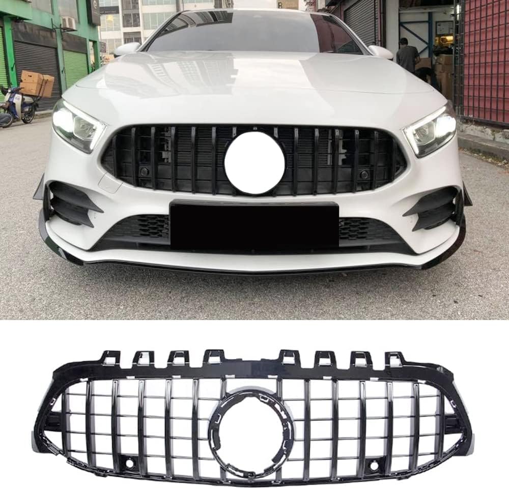For Mercedes A-Class W177 GT R Style Front Grille Grill A200 A250 A35 AMG 2019-2022