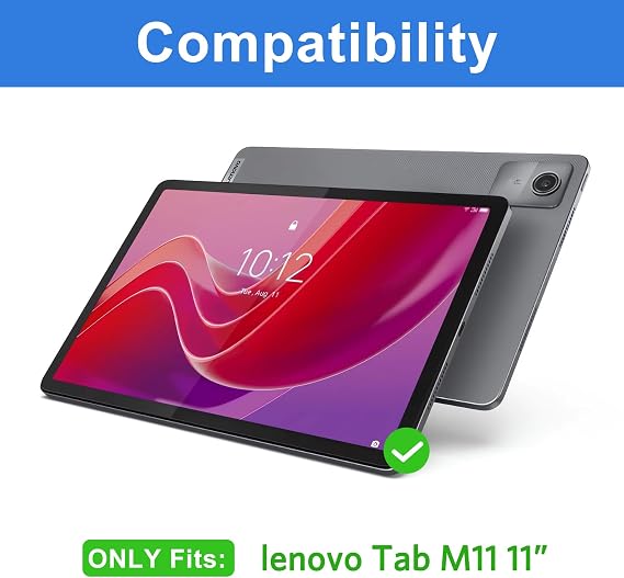 CoBak Waterproof PU Leather Case for Lenovo Tab M11, 11'' Tablet Cover with Auto Wake/Sleep, Slim Stand Hard Back Shell Protective Smart Cover