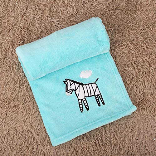 Elephant Zebra Crib Bedding Sets For Boys 4Piece Soft Nursery Baby Bedding For Standard Size Crib Grey Blue | Crib Comforter, Crib Sheet, Dust Ruffle,Blanket #TOP4