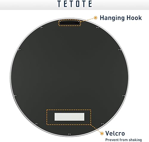 Miniatura 144 de TETOTE Espejo de 60 x 36 pulgadas para baño, espejo de tocador dorado de latón cepillado, espejo de pared grande rectangular con marco de metal Oro