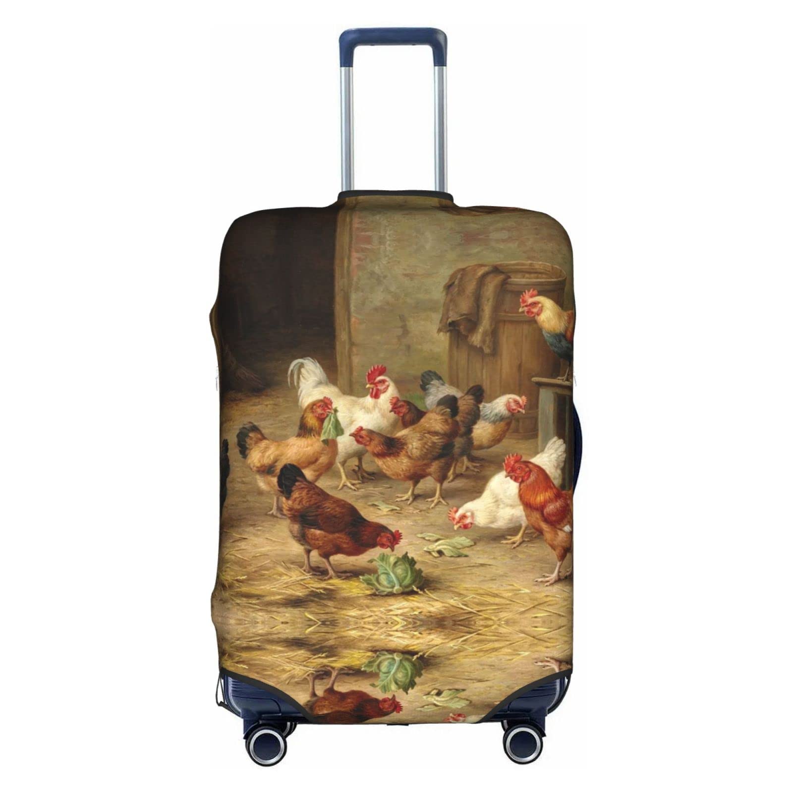 Copertura lavabile dei bagagli dell'azienda agricola del pollo arrosto con la chiusura lampo nascosta adatta a 18-32 pollici