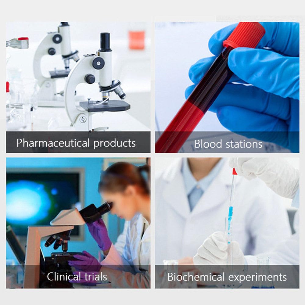 Centrifuga da Laboratorio, per 8 Provette per Prelievo di Sangue da 2/5/10 Ml, 4 Provette per Centrifuga da 15 Ml, Timer da 30 S a 59 Min, velocità Regolabile, per Esperimenti LC-400PRO