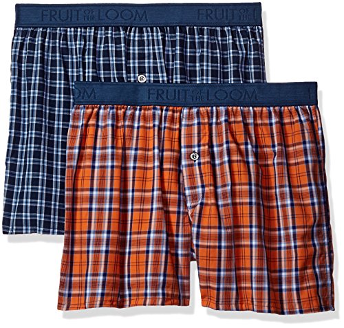 Fruit of the Loom Men's Cotton Stretch Boxer (Pack of 2)-Dup