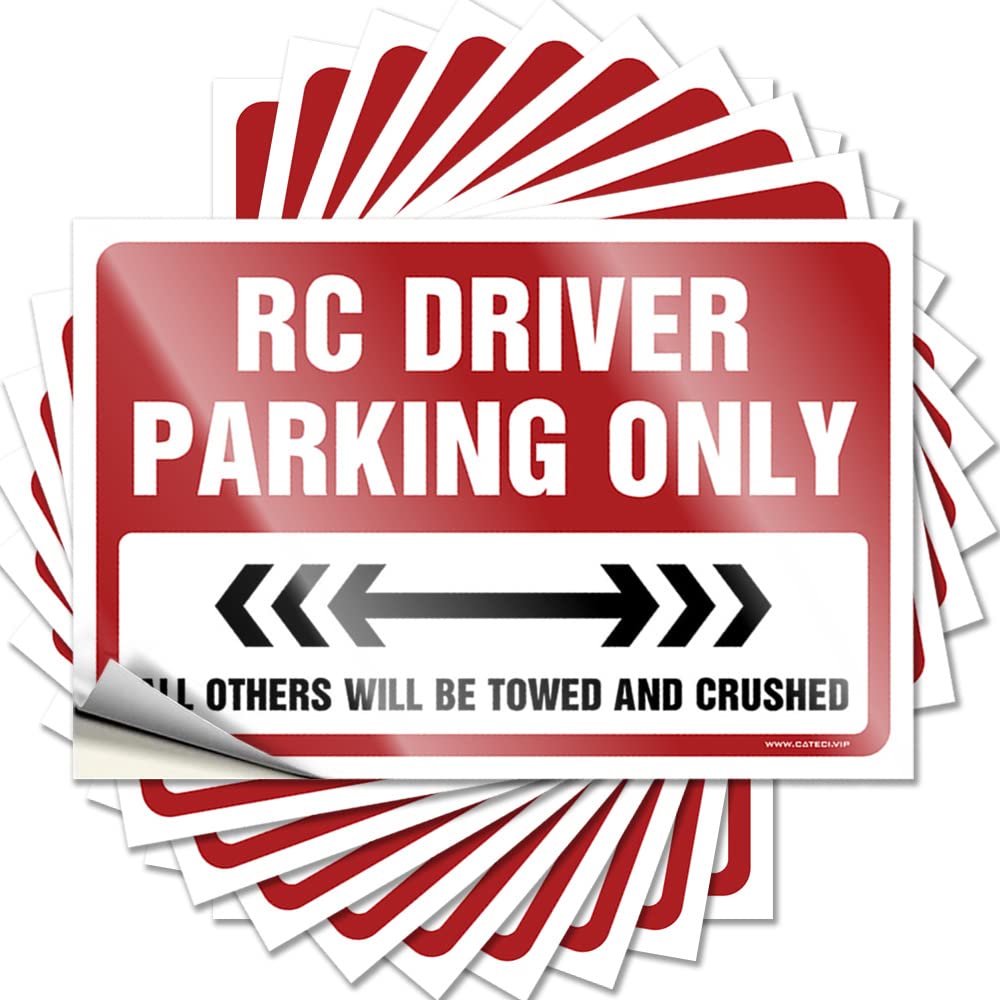 Stuff for Teens, Decal Funny Laptop Quote Stickers, Love No Residue Decals for Luggage | Farmers Party Favor Custom Rc Driver Parking Only(12X18CM)