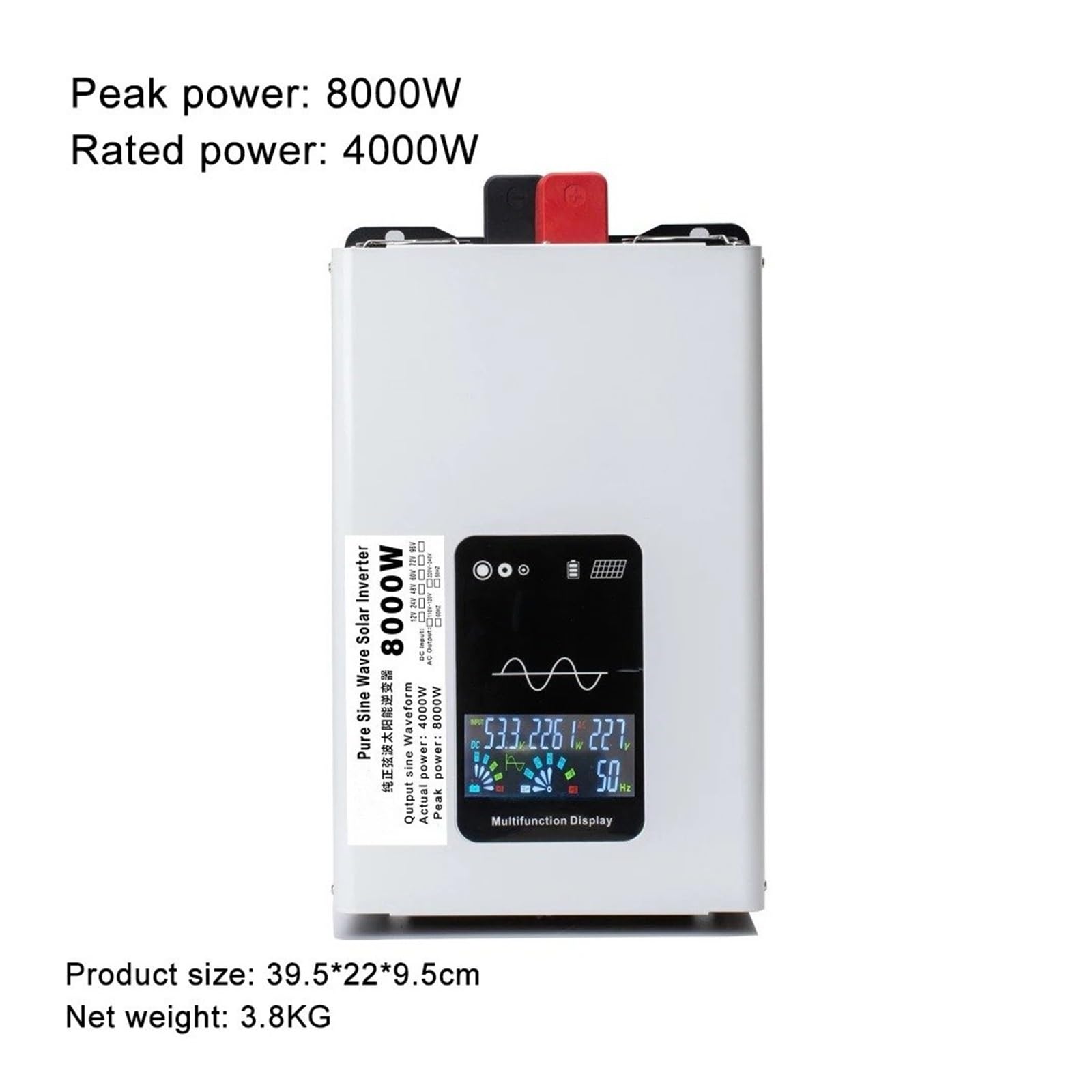 Inversor Corriente Inversor Onda Sinusoidal Pura 8000 W 4000 W 8 KW 4 KW 12 V 24 V 48 V 60 V A CA 220 V 120 V Convertidor Voltaje 50 Hz 60 Hz(24V,220V 50HZ,Universal)